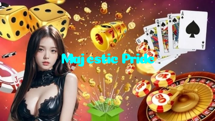 Majestic Pride casino presented on mobile device in Pakistan with slots and live games